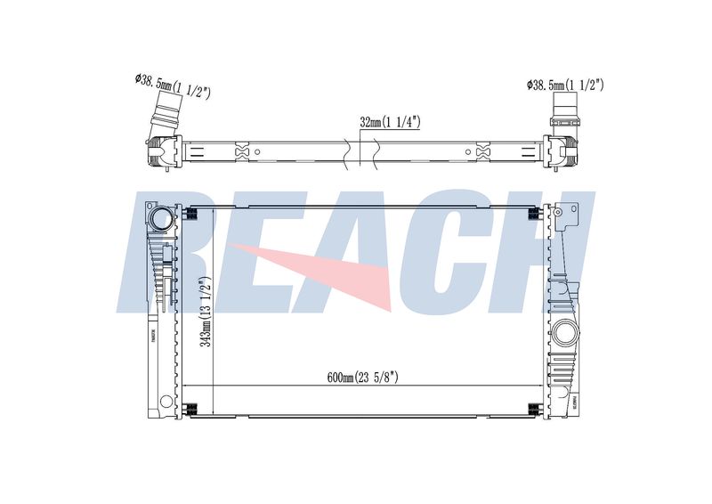 Радіатор основний BMW 5 F10-18 10-17 17118672014