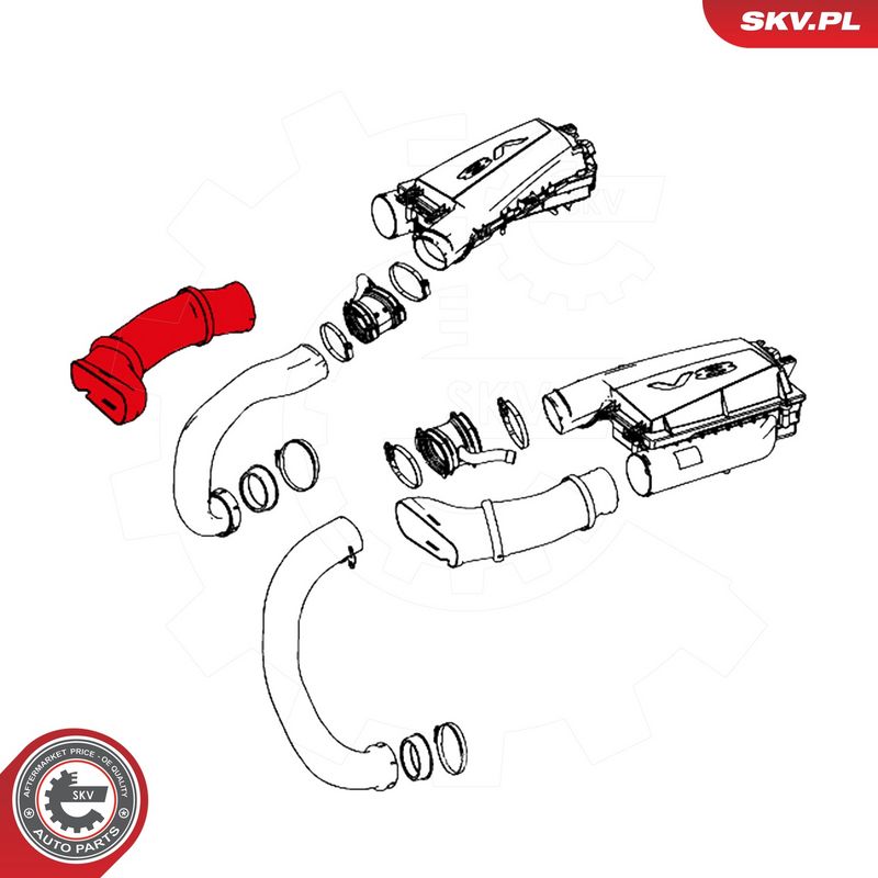 Õhutoru, õhufilter, ESEN SKV 43SKV914