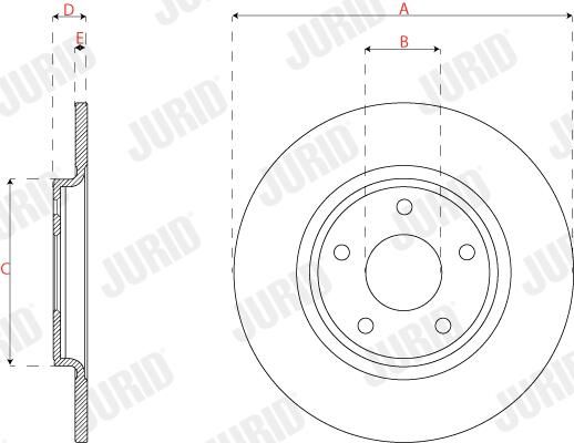 Brzdový kotouč 563315JC