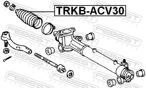 FEBEST TRKB-ACV30 Bellow, steering
