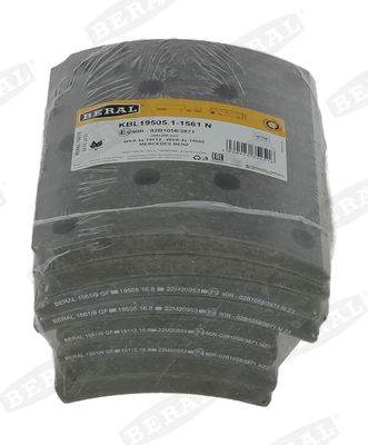 BERAL KBL19505.1-1561 Brake Lining Kit, drum brake