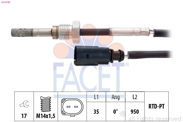 FACET Sensor, uitlaatgastemperatuur 22.0182