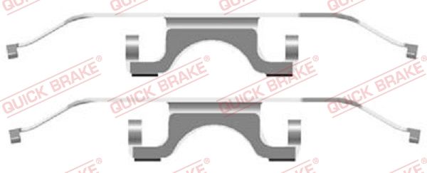 Комплект приладдя, накладка дискового гальма, Quick Brake 109-1702