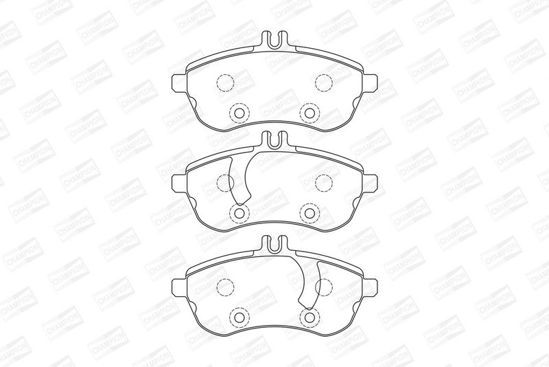 CHAMPION Plaquettes de frein à disque 573257CH