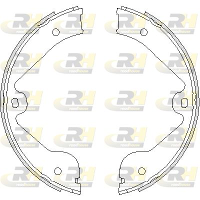 Комплект гальмівних колодок, стоянкове гальмо, Roadhouse 4735.00