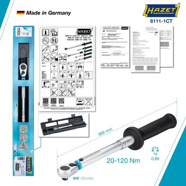 HAZET 6111-1CT Torque Wrench