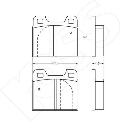 1-GNC R-088 - Brake Pad Set, disc brake