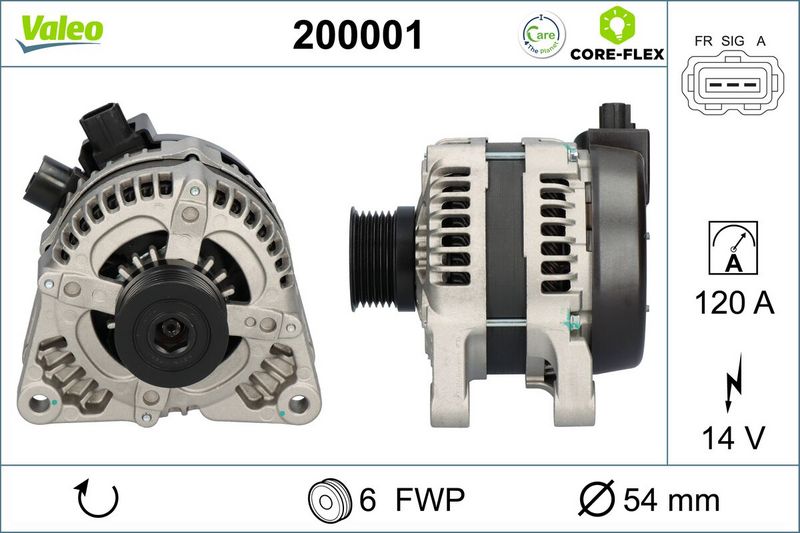 VALEO Dynamo / Alternator 200001