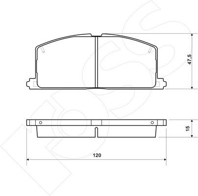1-GNC R-255 - Brake Pad Set, disc brake