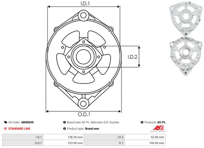 Kaitsekate, generaator, AS-PL ABR0049