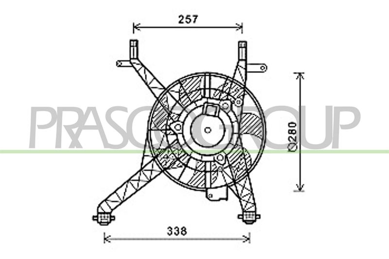 PRASCO ventilátor, motorhűtés FD602F002