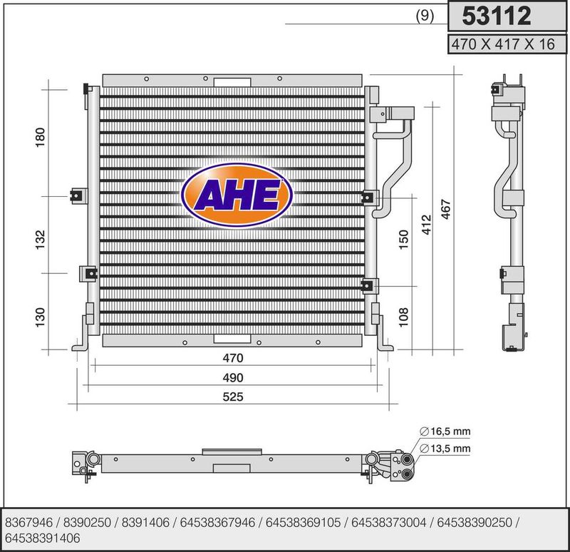 AHE 53112 - Condenser, Air Conditioning