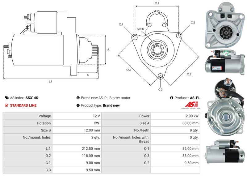 AS-PL S5314S Starter