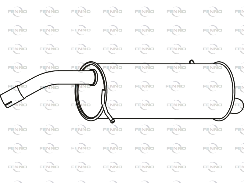 FENNO P23061 Rear Muffler
