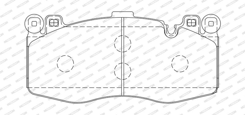 Remblokken set Voor , past: BMW X5 (F15, F85), X6 (F16, F86) 4.4 12.14-07.19