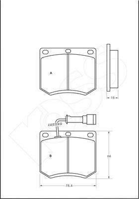 1-GNC R-205 - Brake Pad Set, disc brake