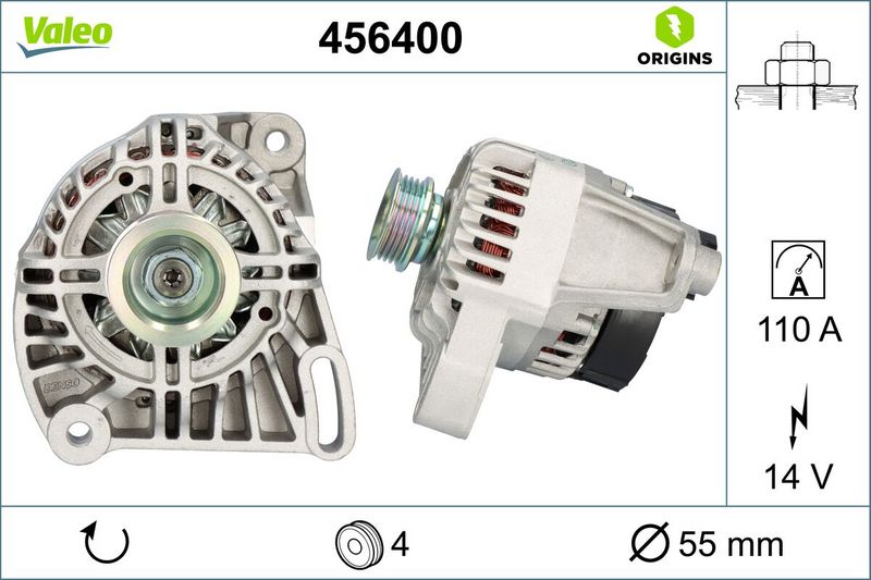 VALEO Dynamo / Alternator 456400