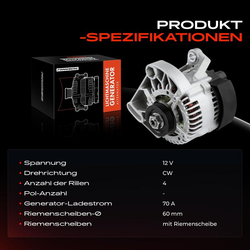Frankberg 5481FB0001977 Alternator
