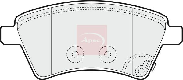 APEC Brake Pad Set, disc brake PAD1590