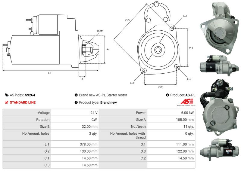 AS-PL S9264 Starter