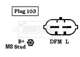 BORG & BECK generátor BBA2556