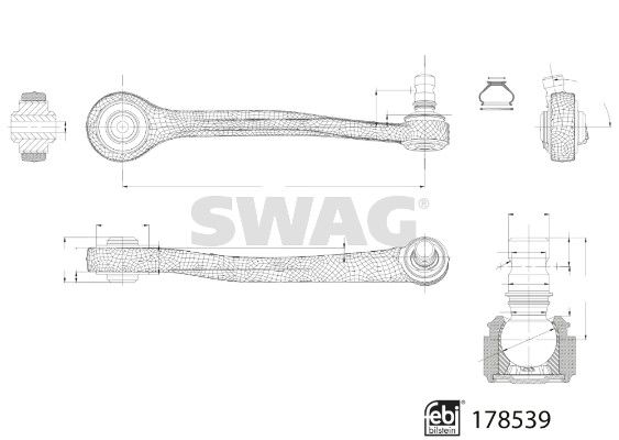 SWAG 33 10 4579 Control/Trailing Arm, wheel suspension
