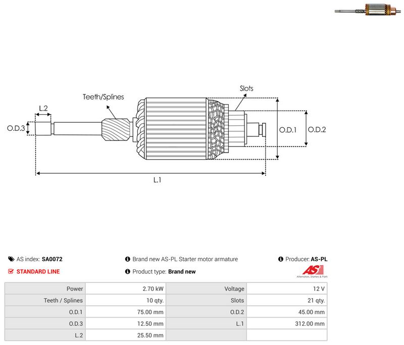 Ankur, starter, AS-PL SA0072