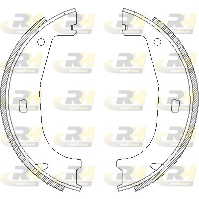 Комплект гальмівних колодок, стоянкове гальмо, Roadhouse 4406.00