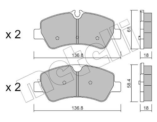 Plaquettes+de+frein+à+disque METELLI 22-0991-0