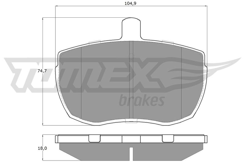 TOMEX Brakes fékbetétkészlet, tárcsafék TX 11-21