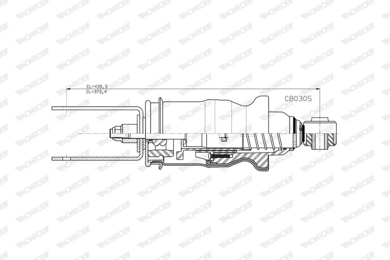 Tlumič, zavěšení kabiny CB0305