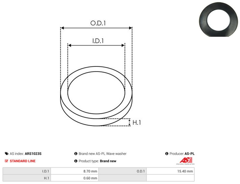 AS-PL ARS1023S Repair Set, alternator