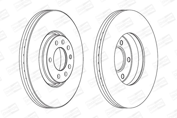 Диск гальмівний (передній) на 9-3, 9-5, Adam, Astra G, Astra H, Corsa D, Corsa E, Meriva, Vectra B, Zafira A, Zafira B