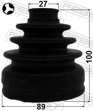 FEBEST 0415-CW6LHT Bellow, drive shaft