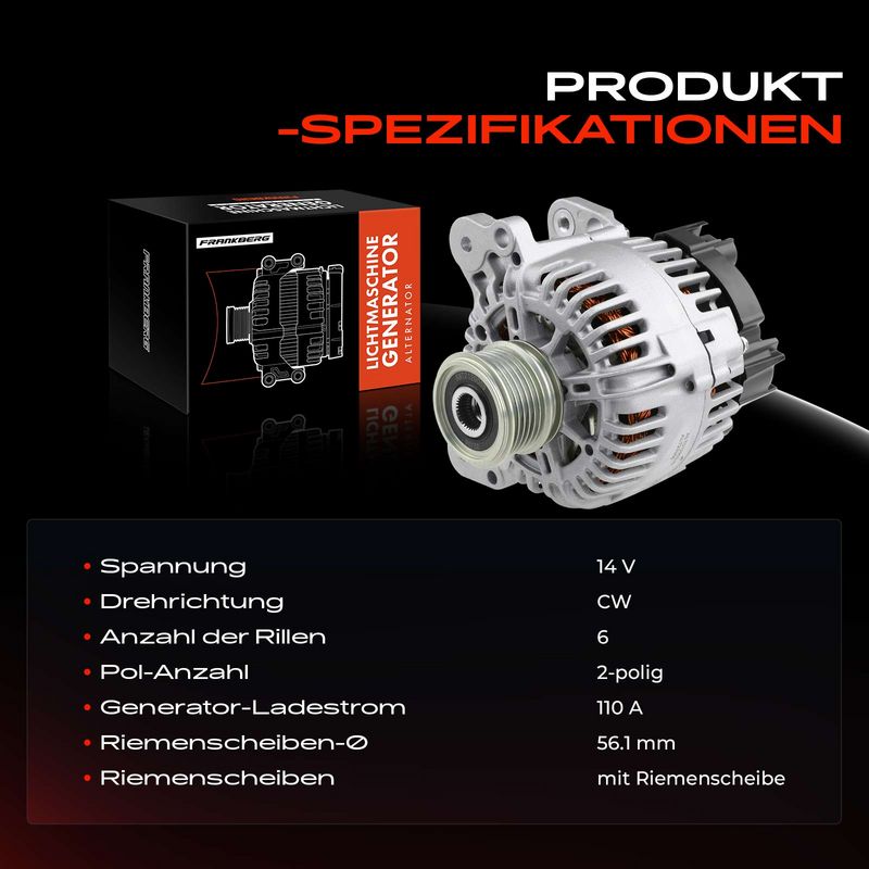 Frankberg 5481FB0001682 Alternator