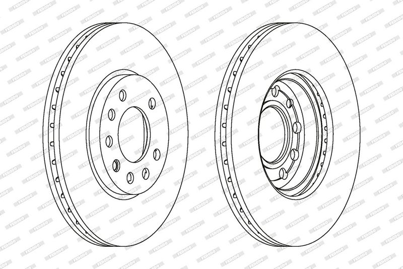 FERODO Disque de frein DDF1042
