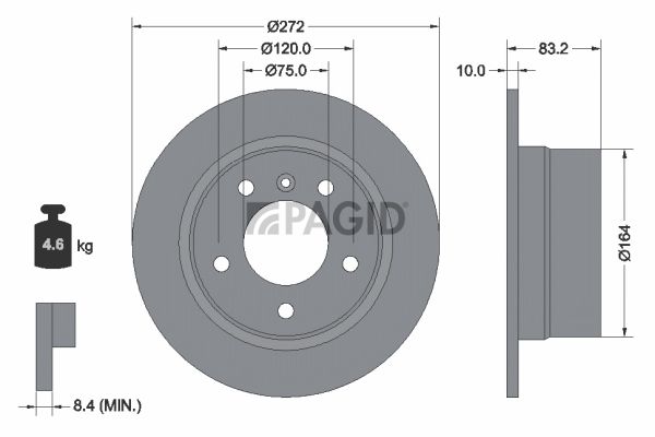 Souprava brzd, kotoučová brzda T1039N-50442N-00