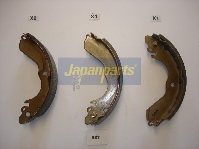 комплект спирачна челюст JAPANPARTS