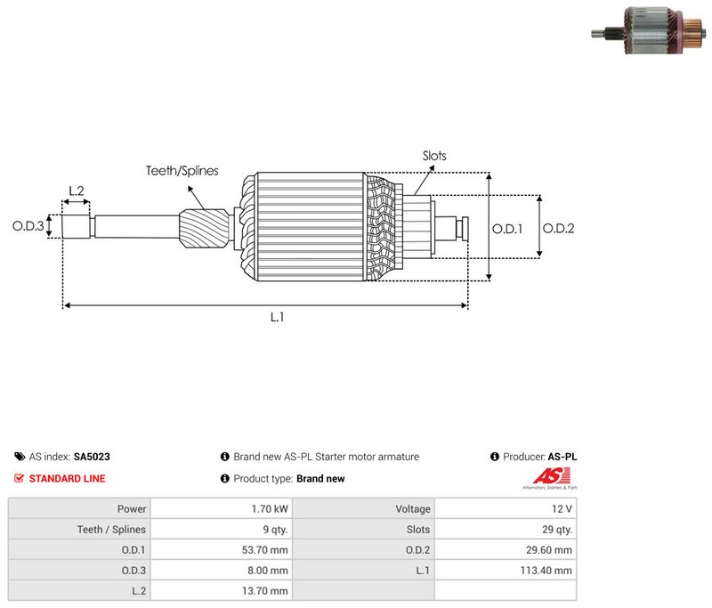 Ankur, starter, AS-PL SA5023