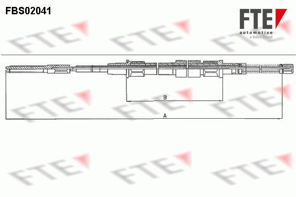 Тросовий привод, стоянкове гальмо, Fte FBS02041