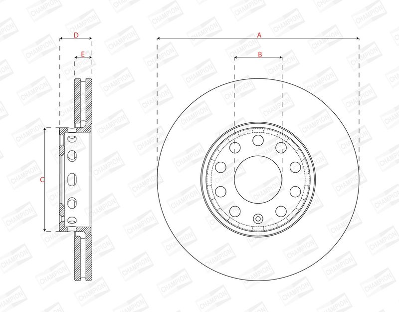 Disco de freno FEDERAL MOGUL 561548CH
