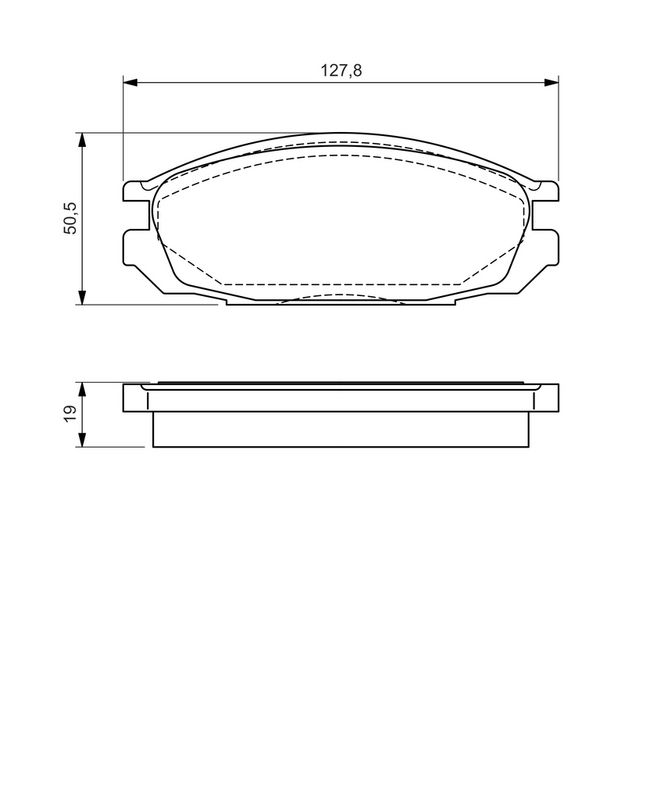 BOSCH 0986461133 Brake Pad Set, disc brake
