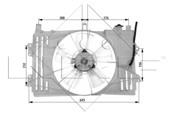 WILMINK GROUP ventilátor, motorhűtés WG1720154