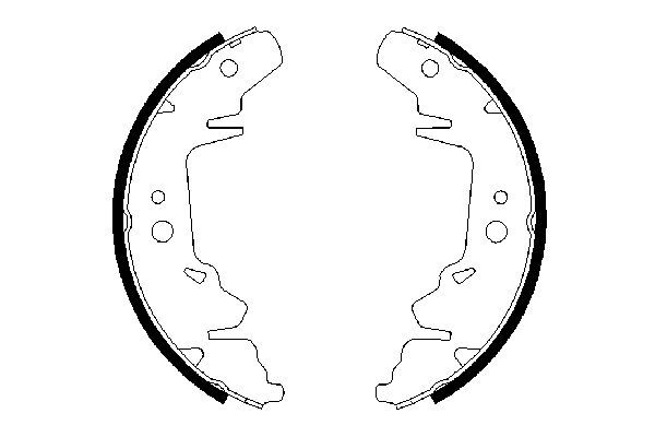 Комплект гальмівних колодок, Bosch 0986487659