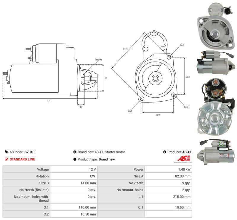 AS-PL S2040 Starter