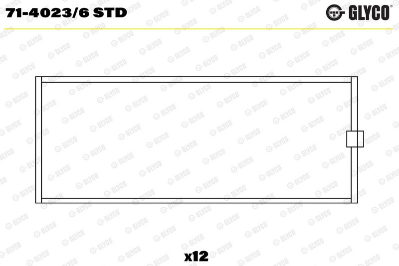 Coussinet+bielle GLYCO 71-4023/6 STD