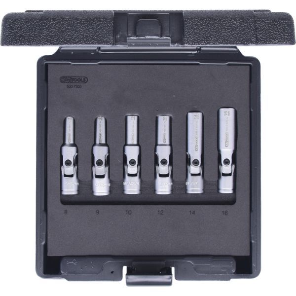 KS TOOLS 500.7300 Set of Socket Wrench Inserts, glow plug