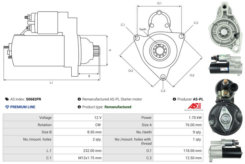 AS-PL S0682PR Starter