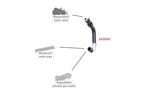 METZGER AUTOTEILE 2420093 Radiator Hose
