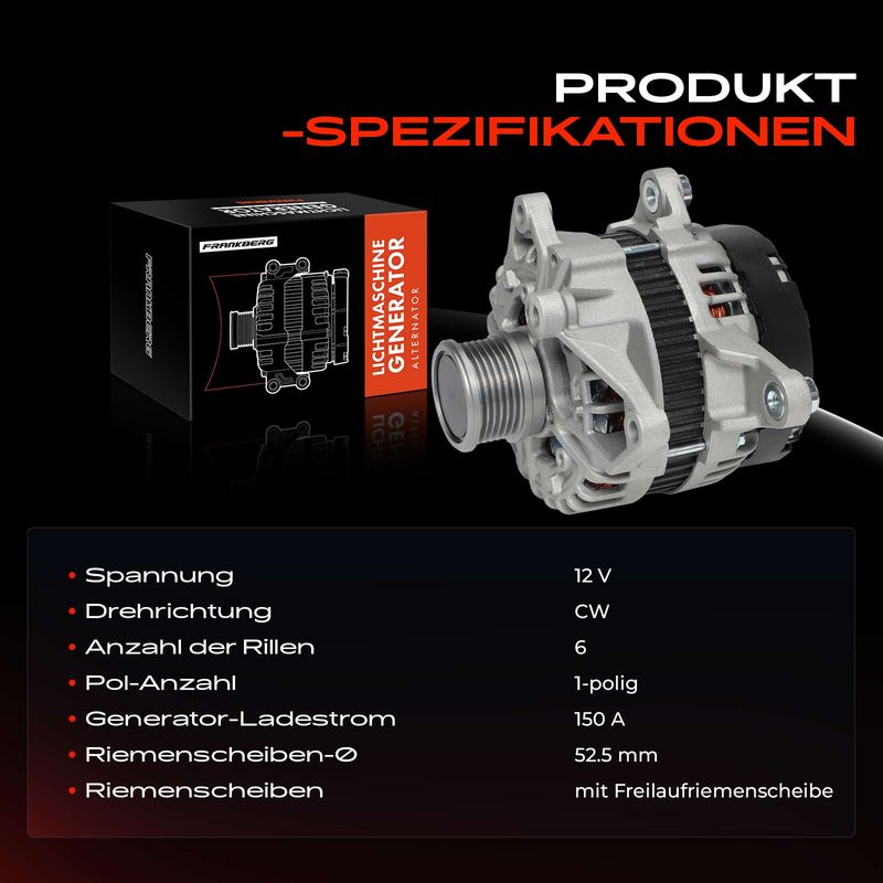Frankberg 5481FB0055521 Alternator